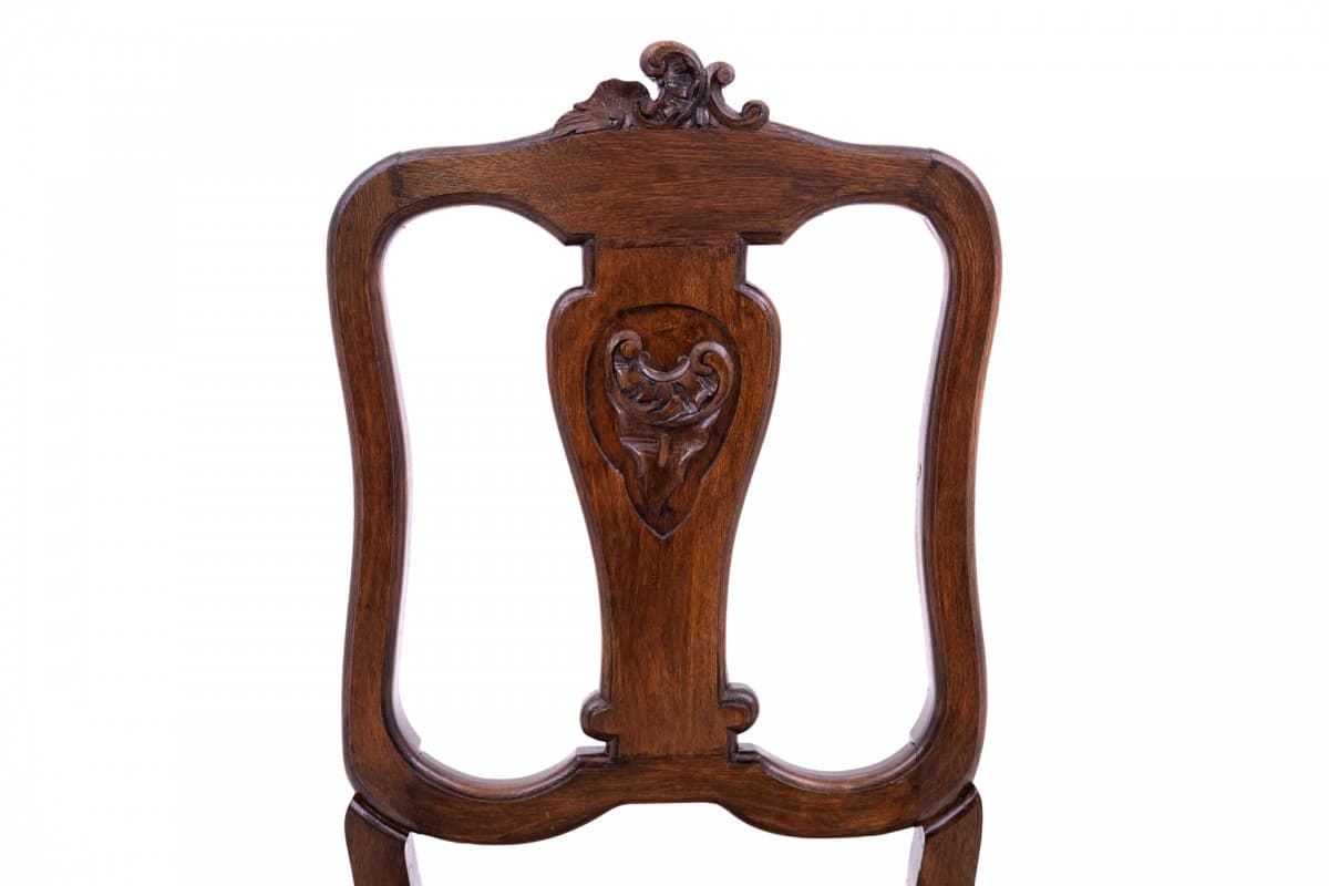 Set of Six Louis XV Chairs, beige velvet, brown walnut, France, early 20th c. - 67002