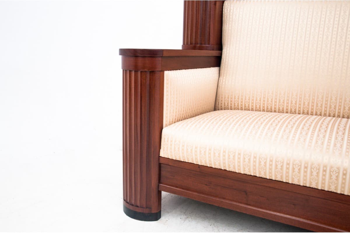 Sofa Art Nouveau, mahogany brown, Northern Europe, early 20th c. - 72973