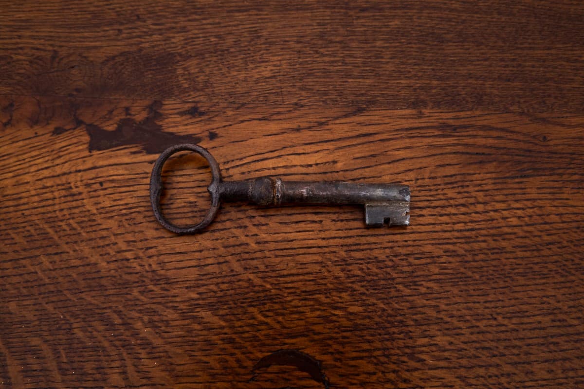 Skrzynia barokowa, dąb ciemny, XVIII wiek - 75801