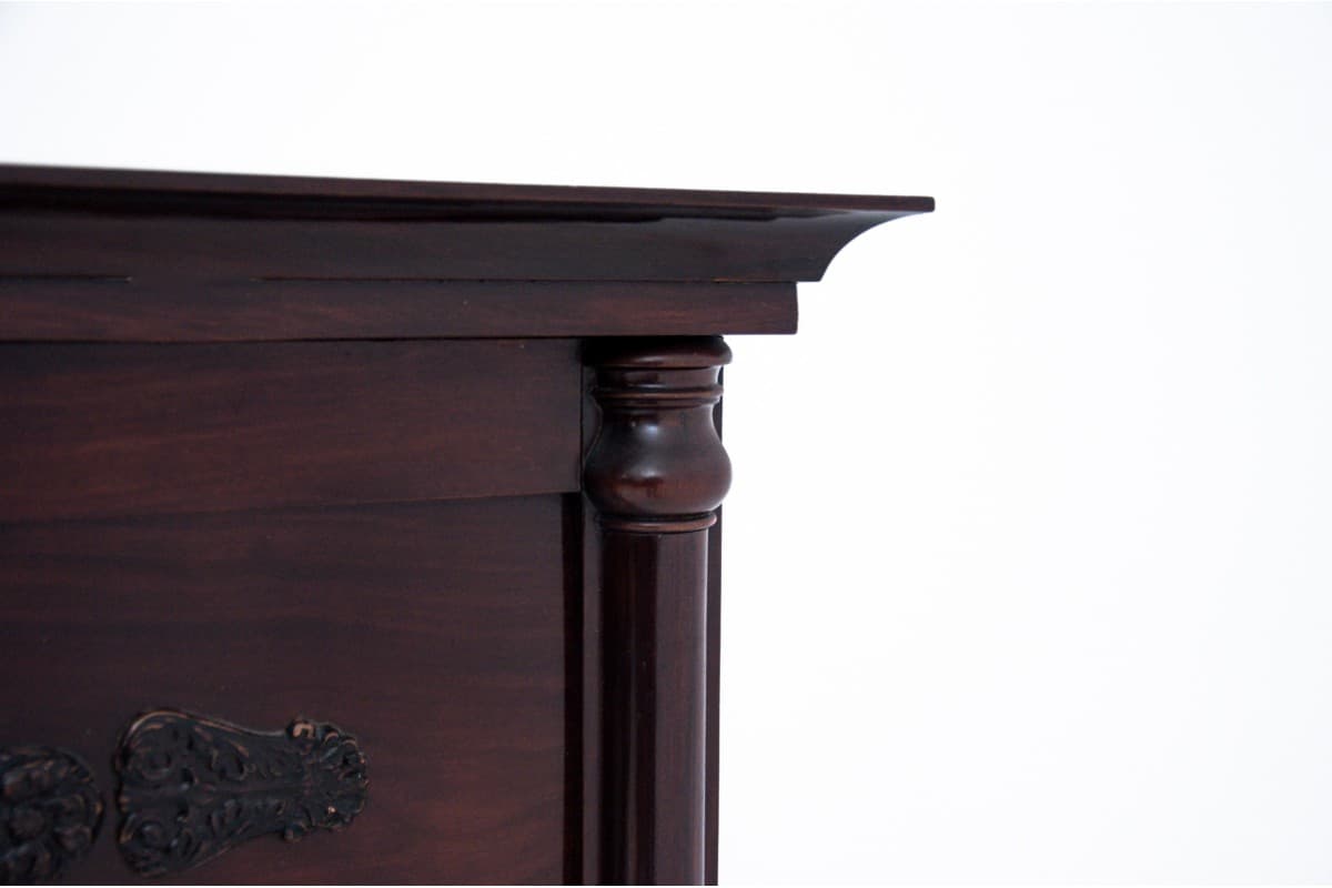 Neoclassical Wall Mirror, mahogany dark brown, Northern Europe, 19th c. - 76552