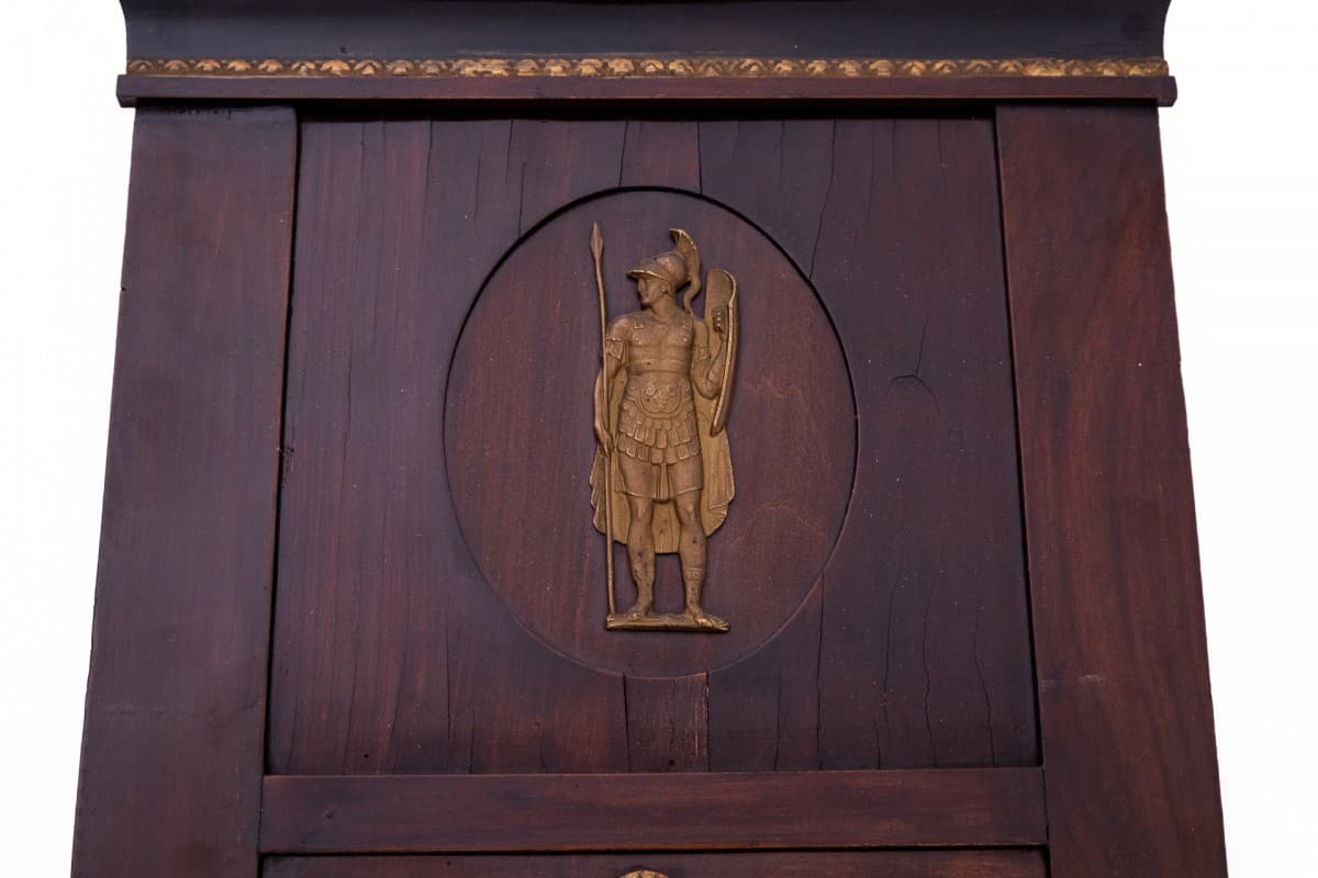 Lustro ścienne Empire, mahoń miedziany, Europa Północna, XIX w. - 76578