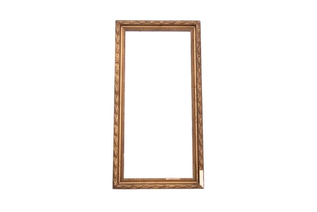 Wall mirror, golden frame, wood, France, 1950s - DIMENSION