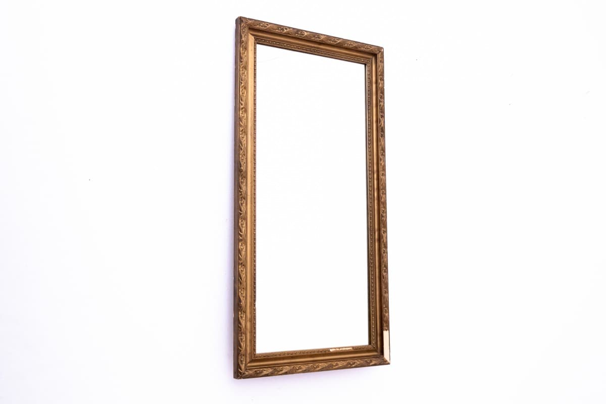 Wall mirror, golden frame, wood, France, 1950s - 76609