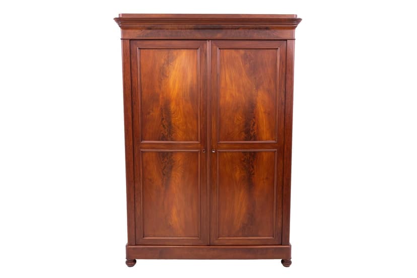 Szafa biedermeier, mahoń brąz ciemny, Polska, XIX wiek