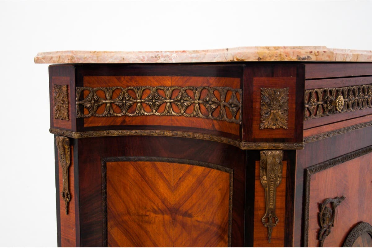 Inlaid commode, dark walnut, Italy, 19th c. - 76744