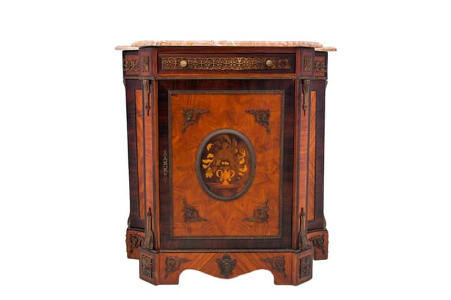 Inlaid commode, dark walnut, Italy, 19th c. - DIMENSION