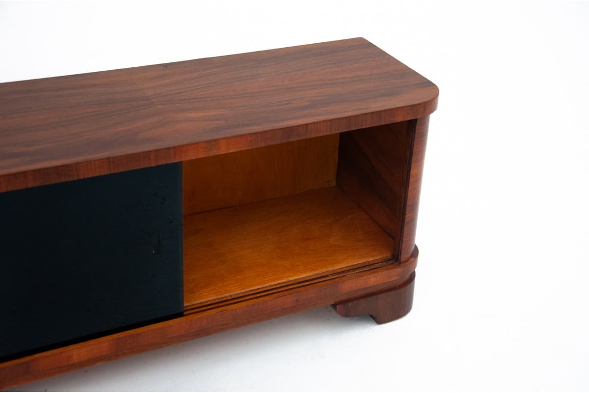 Komoda Art Deco, orzech brązowy, Polska, lata 50. - 76755