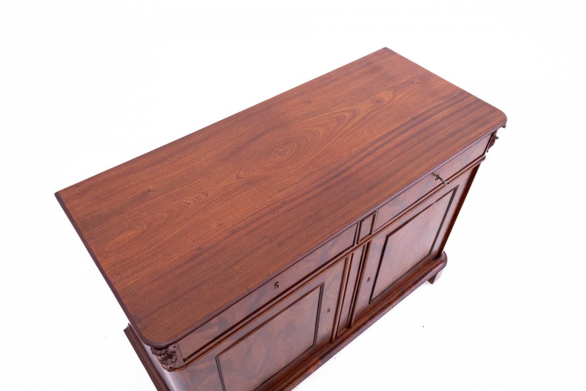 Komoda, mahoń brązowy ciemny, Europa Północna, koniec XIX wieku - 76789