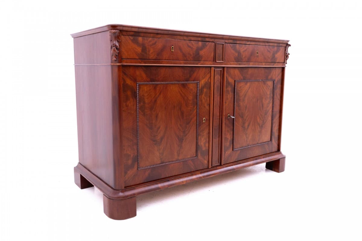 Komoda, mahoń brązowy ciemny, Europa Północna, koniec XIX wieku - 76785