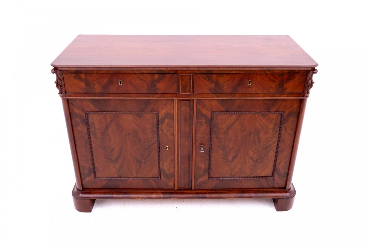 Komoda, mahoń brązowy ciemny, Europa Północna, koniec XIX wieku - 76784