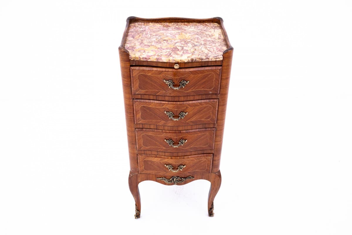 Komoda, Art déco, brązowy, orzech, Francja, lata 30. - 76822