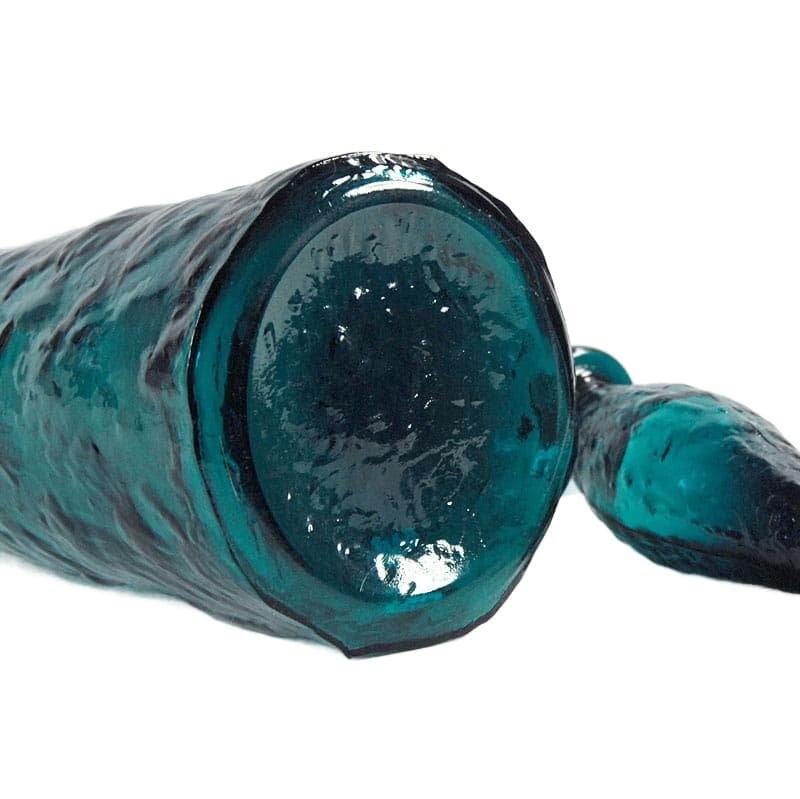 Emerald Pressed Glass Carafe, Empoli, Italy, 1960s - 6136