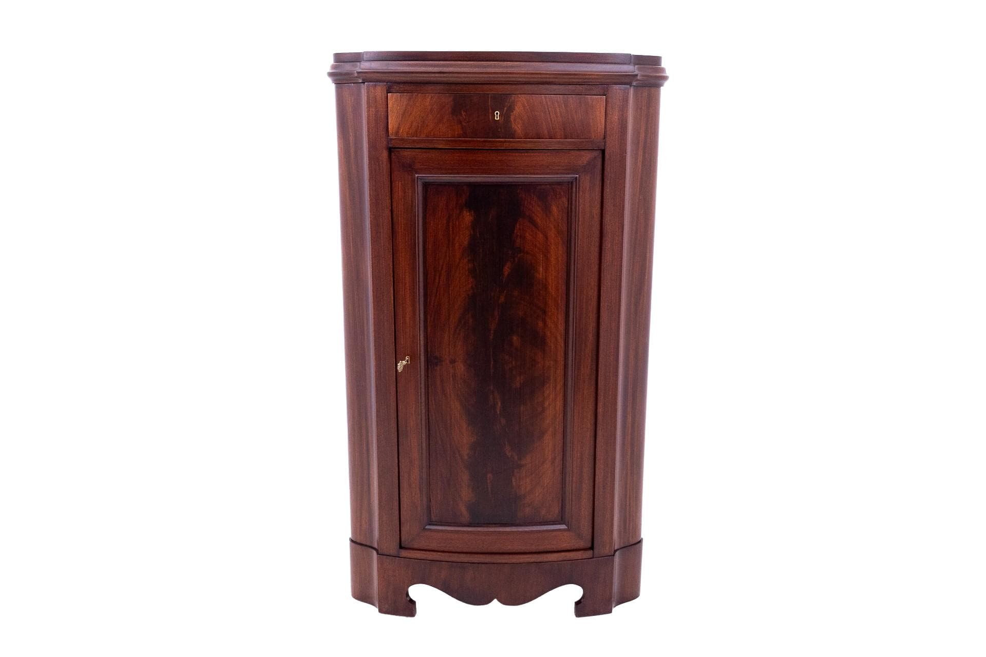 Komoda rogowa, mahoń brąz ciemny, Norwegia, XIX wiek