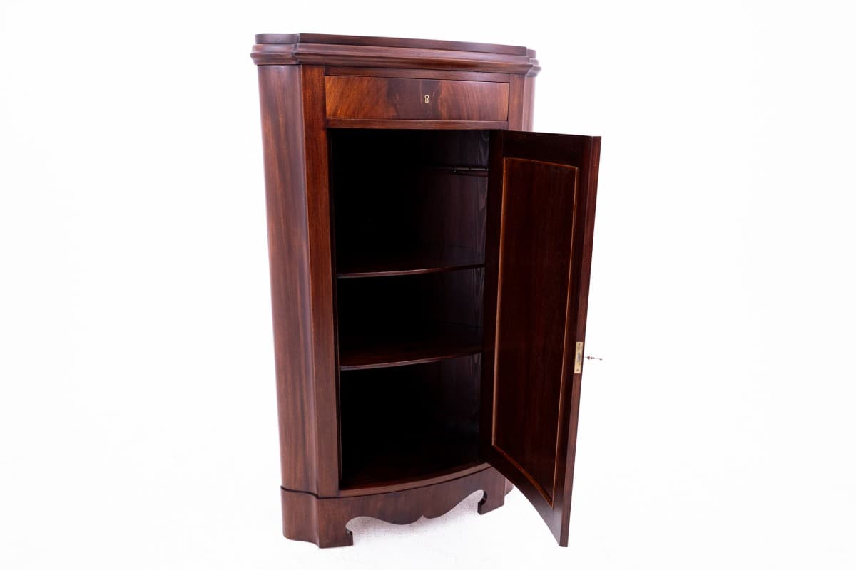 Komoda rogowa, mahoń brąz ciemny, Norwegia, XIX wiek - 76907