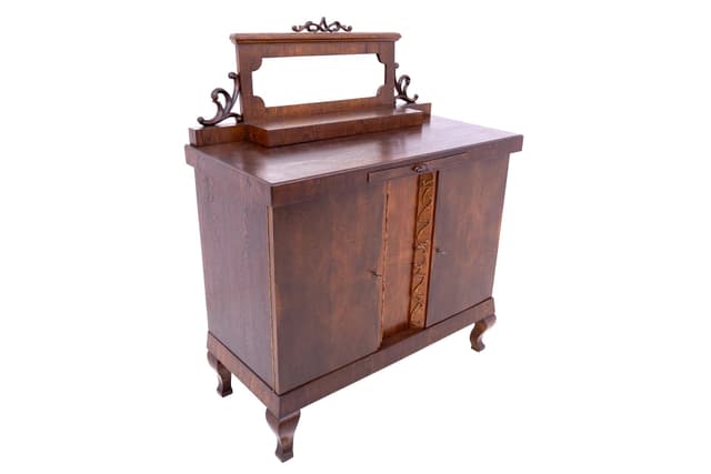 Komoda secesyjna, brąz, drewno, Niemcy, początek XX wieku - WYMIARY