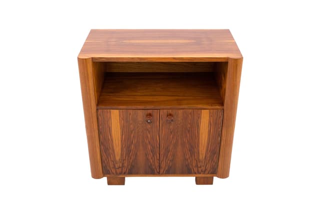 Sideboard Art Deco, brown wood, Poland, 1950s - DIMENSION