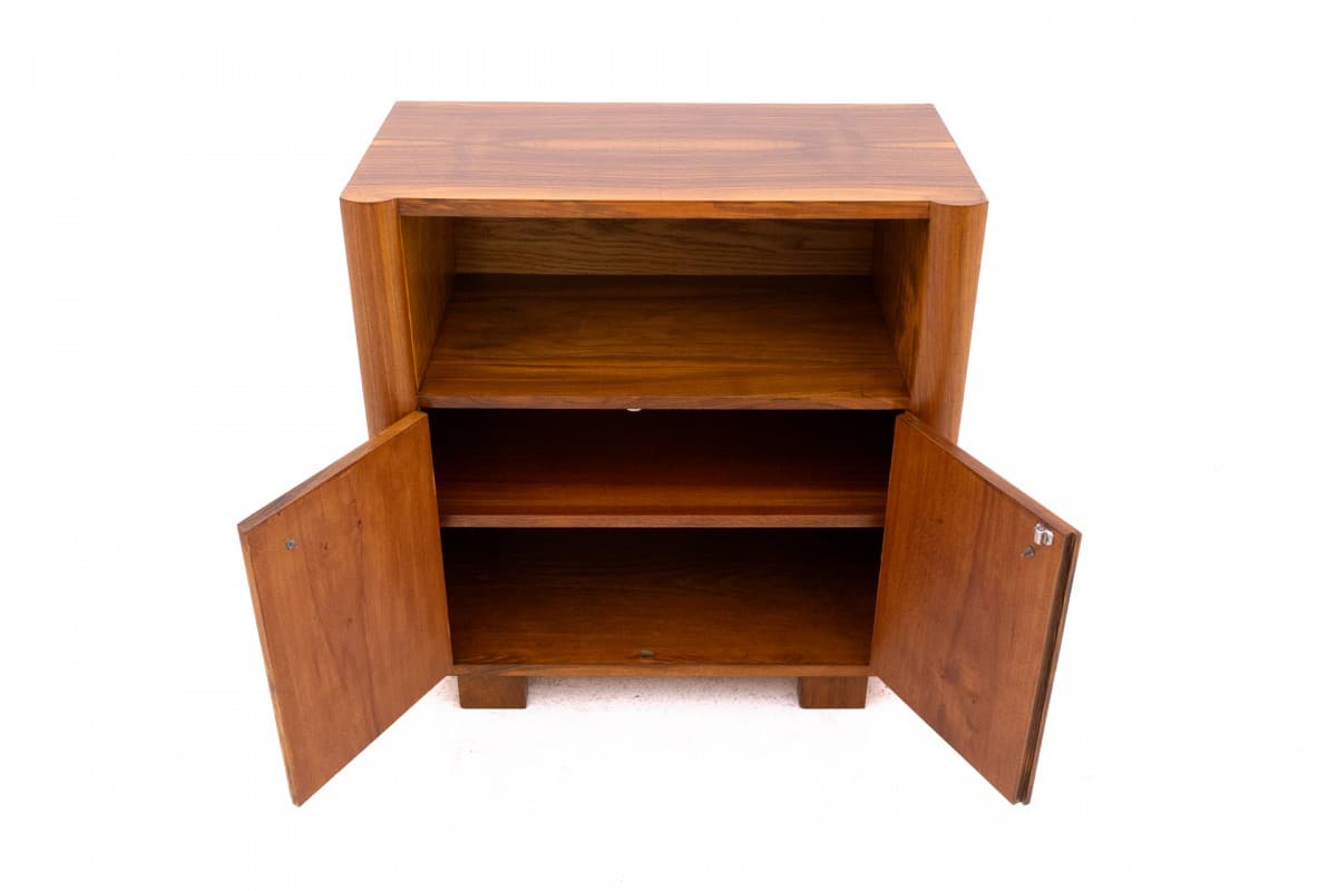 Sideboard Art Deco, brown wood, Poland, 1950s - 77071