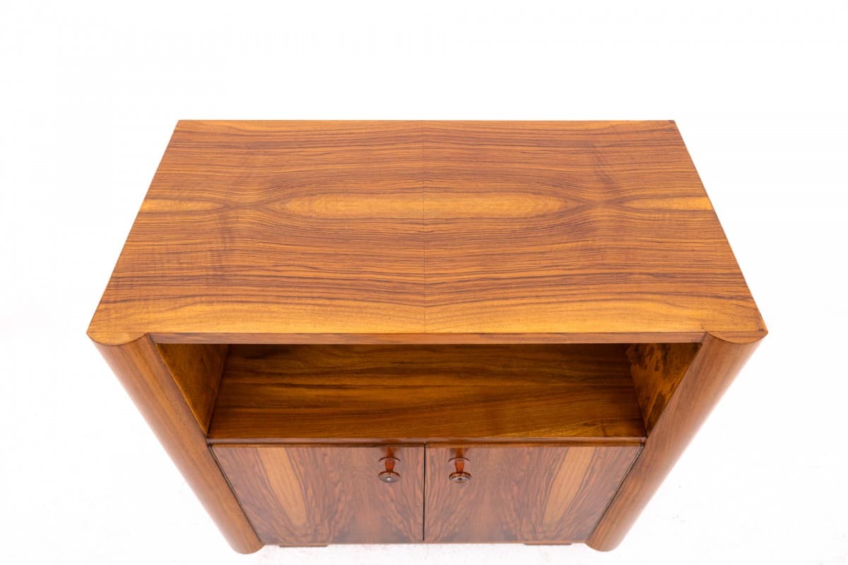 Sideboard Art Deco, brown wood, Poland, 1950s - 77072