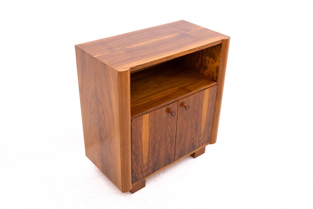 Sideboard Art Deco, brown wood, Poland, 1950s - 77069