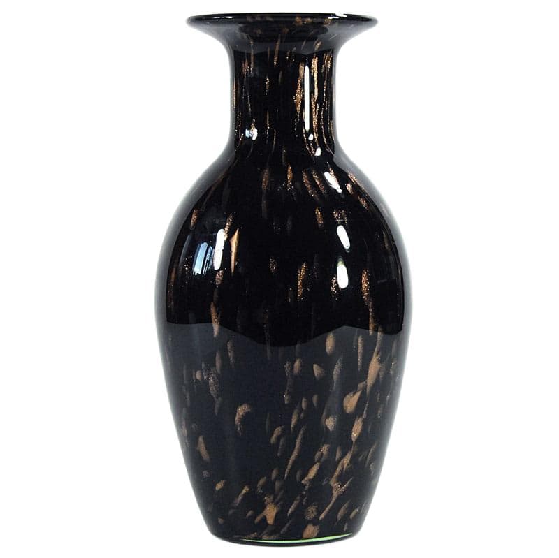 Czarny wazon ze szkła awenturynowego, proj. V. Nason, Włochy, lata 60. - 4265