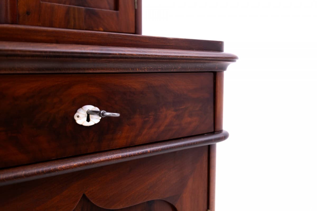 Sideboard, Biedermeier, dark brown mahogany, Northern Europe, 19th c. - 77590