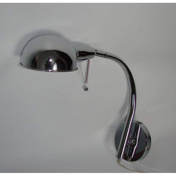 Kinkiet Modern, chromowana stal srebrny, lata 80. - 38659