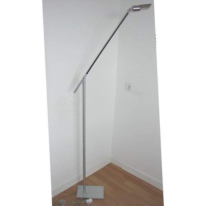 Lampa podłogowa, srebrny, aluminium, lata 70. - 38652