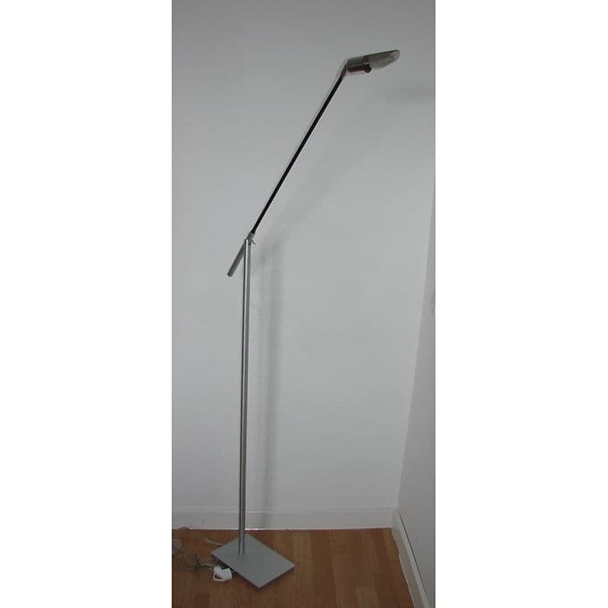 Lampa podłogowa, srebrny, aluminium, lata 70. - 38650
