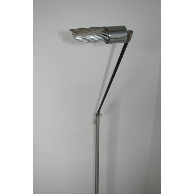 Lampa podłogowa, srebrny, aluminium, lata 70. - 38655