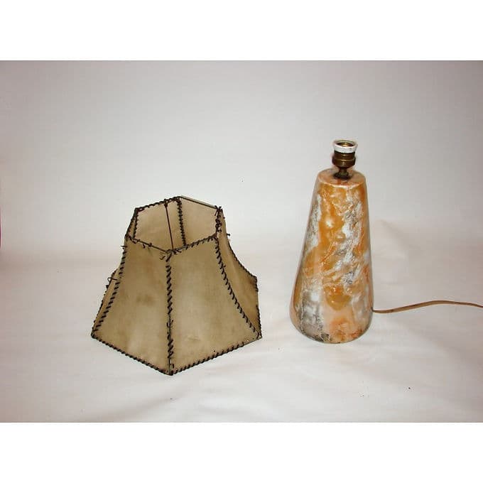 Lampka stołowa, multikolor, ceramika, Finlandia, lata 30. - 38590