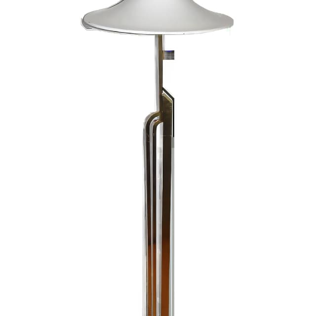 Mosiężna lampa podłogowa art deco, lata 60. - WYMIARY