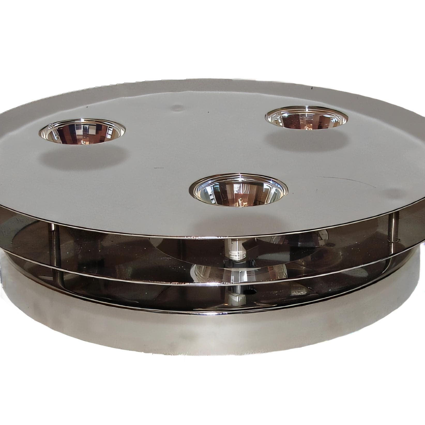 Lampa wisząca Belid S6232, stal chromowana srebrna, Belid, Szwecja, lata 90.