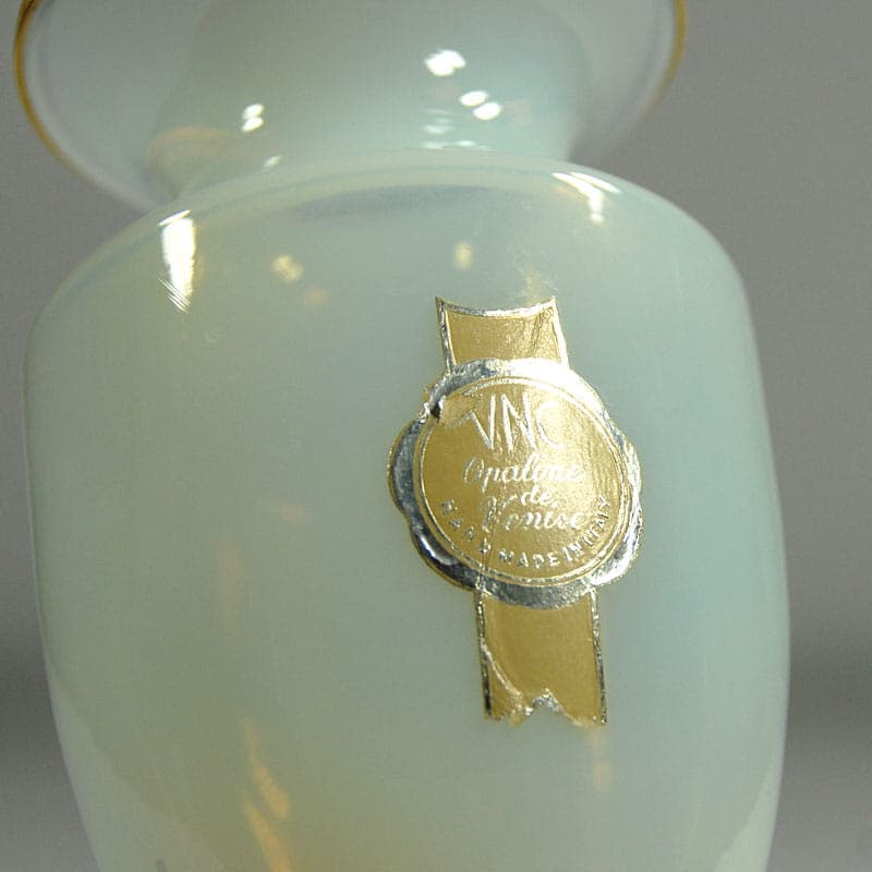Wazon opalizujący, szkło ivory white, proj. V. Nason, Murano, Włochy, lata 50. - 38984