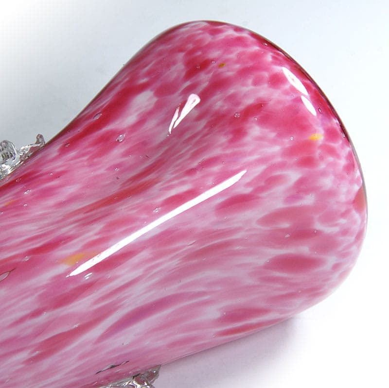 Wazon art déco, różowy, szkło, Franz Welz, Czechosłowacja, lata 30. - 38965