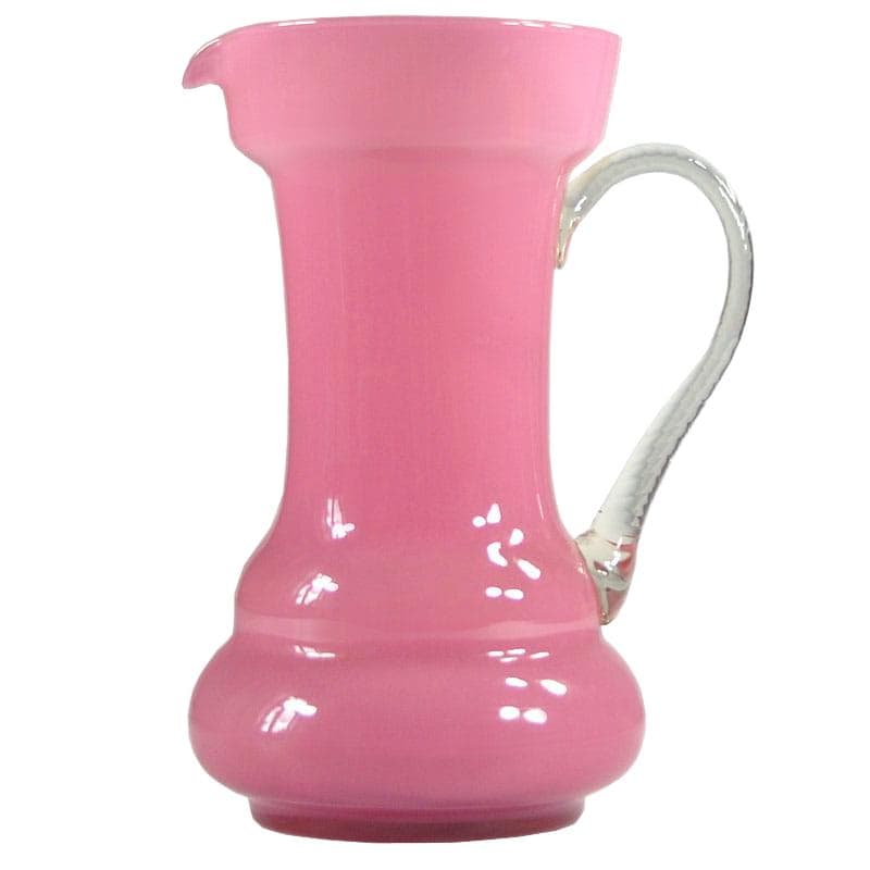 Wazon, Empoli, różowy, szkło, Włochy, lata 70.