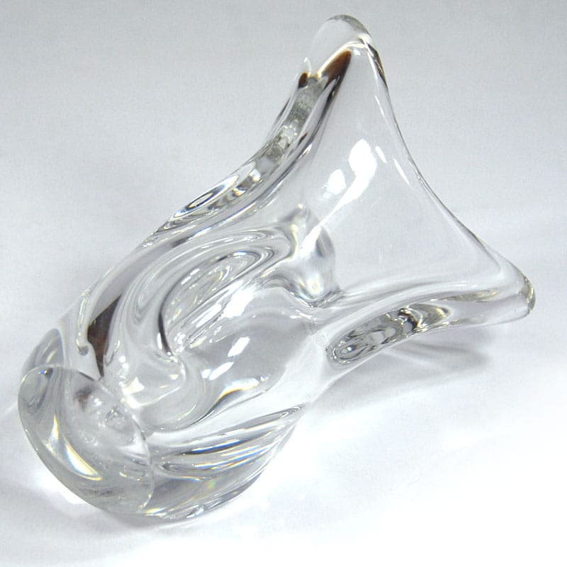 Wazon, transparentny kryształ, Crisalleries de Sevres, Francja, lata 60. - 38871