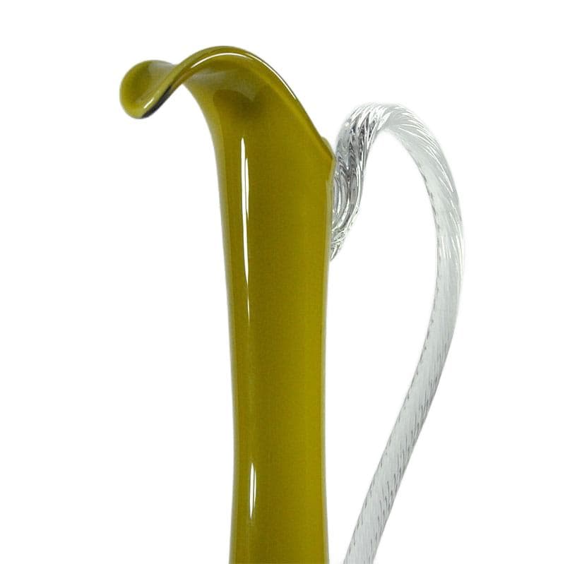 Olive Glass Carafe, Italy, 1960s - 4206