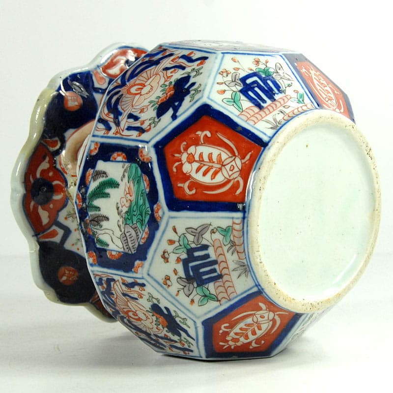 Wazon oktagonalny Imari, multikolor, ceramika, Japonia, początek XX w. - 39017