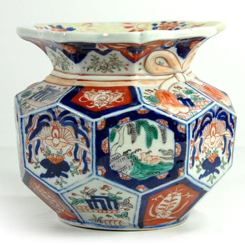 Wazon oktagonalny Imari, multikolor, ceramika, Japonia, początek XX w. - 39014