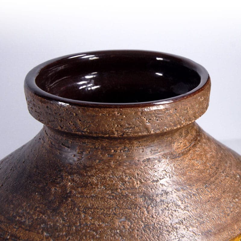 Wazon ceramiczny żółty, proj. A. Londi, Bitossi, Włochy, lata 60. - 39008