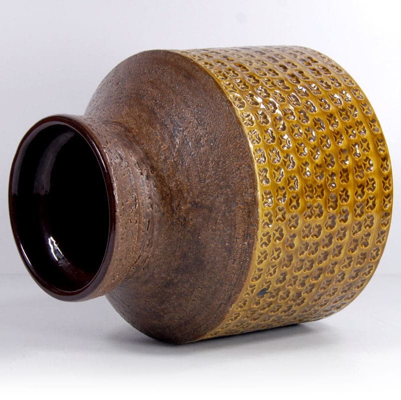 Wazon ceramiczny żółty, proj. A. Londi, Bitossi, Włochy, lata 60. - 39006