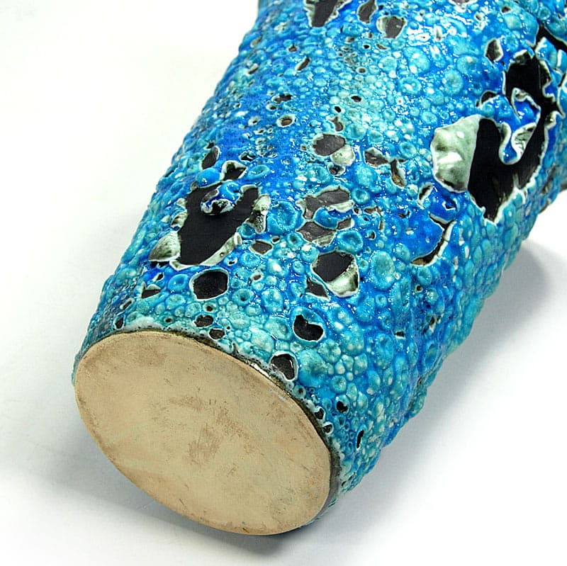 Wazon Cyclope, turkusowy, ceramika, proj. C. Cart, Francja, lata 60. - 39235