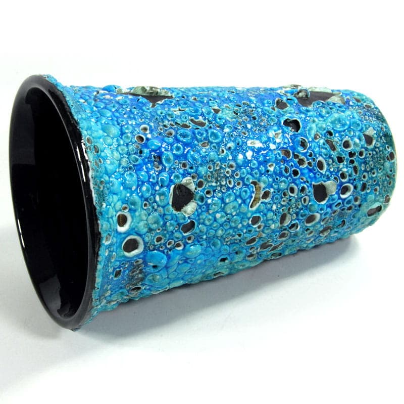 Wazon Cyclope, turkusowy, ceramika, proj. C. Cart, Francja, lata 60. - 39229