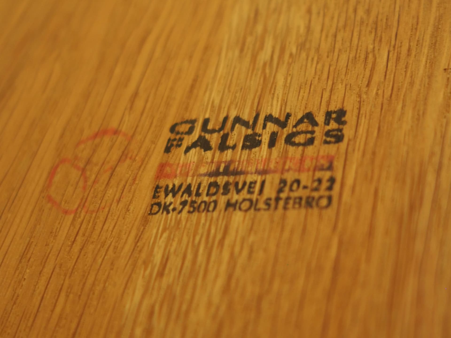 Stół owalny, jesion żółty, proj. G. Falsig, Holstebro Møbelfabrik, Dania, lata 60. - 57382