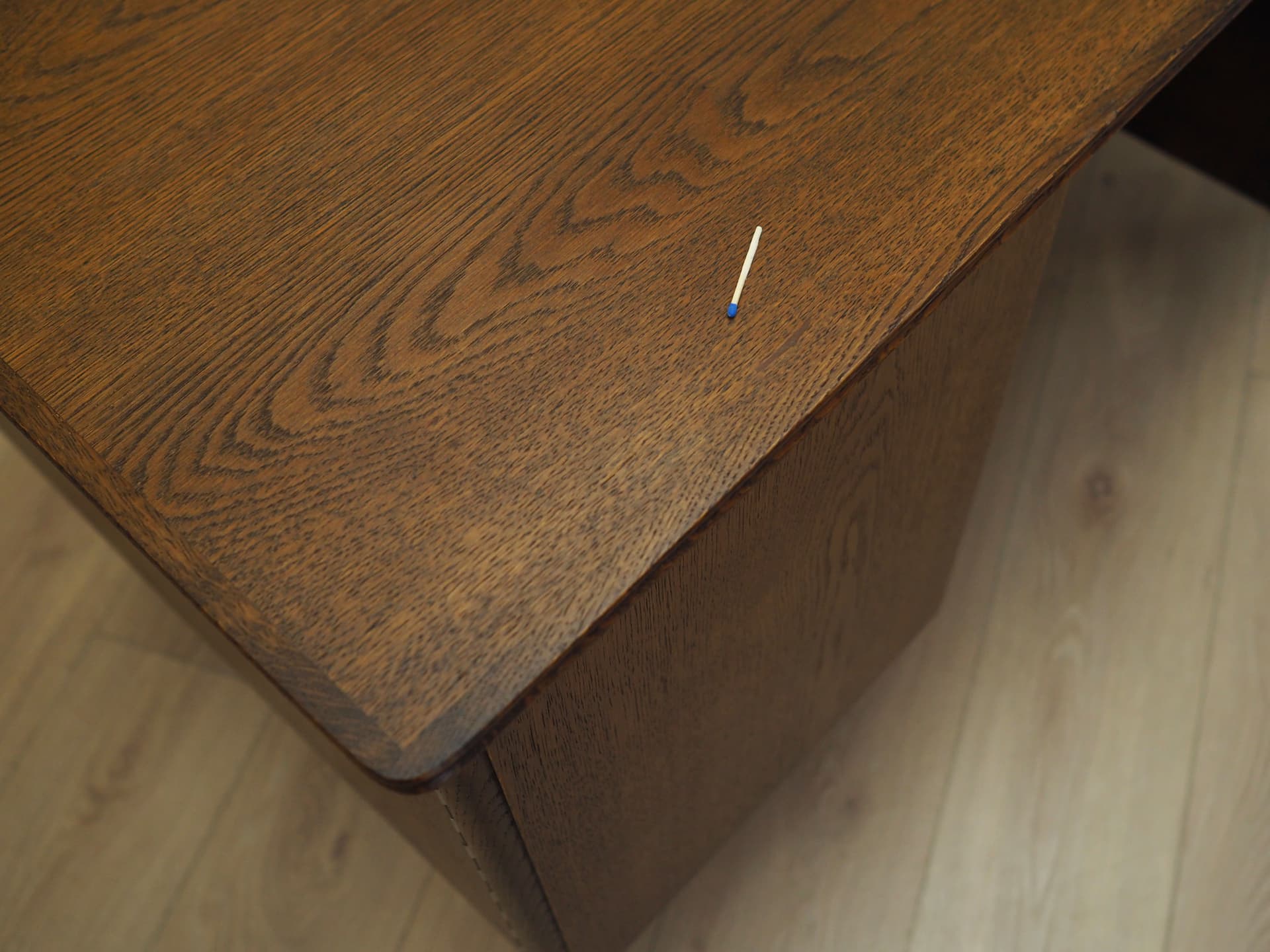 Biurko, duński design, dąb brązowy, Dania, lata 70. - 55993