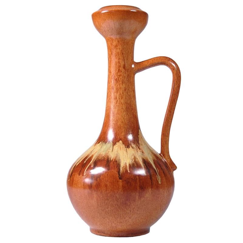 Wazon ceramiczny, brązowy, proj. R. Rigona, Bertoncello, Włochy, lata 60.