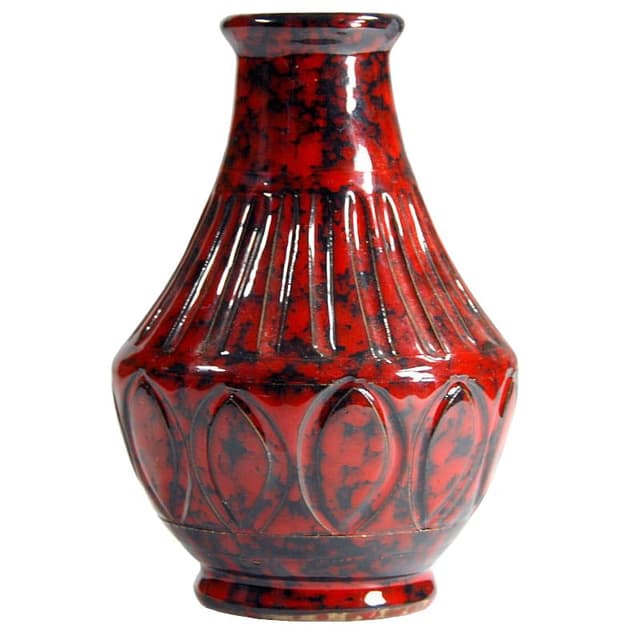 Wazon, ceramika czerwona, Włochy, lata 60. - WYMIARY