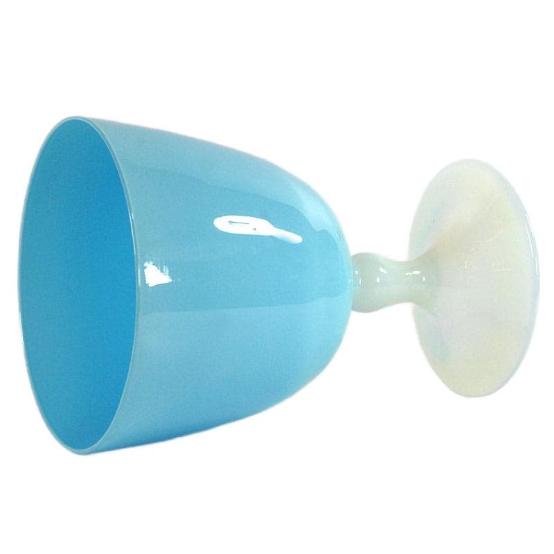 Jasnoniebieski wazon w kształcie pucharu, Empoli, Włochy, lata 60. - 4308