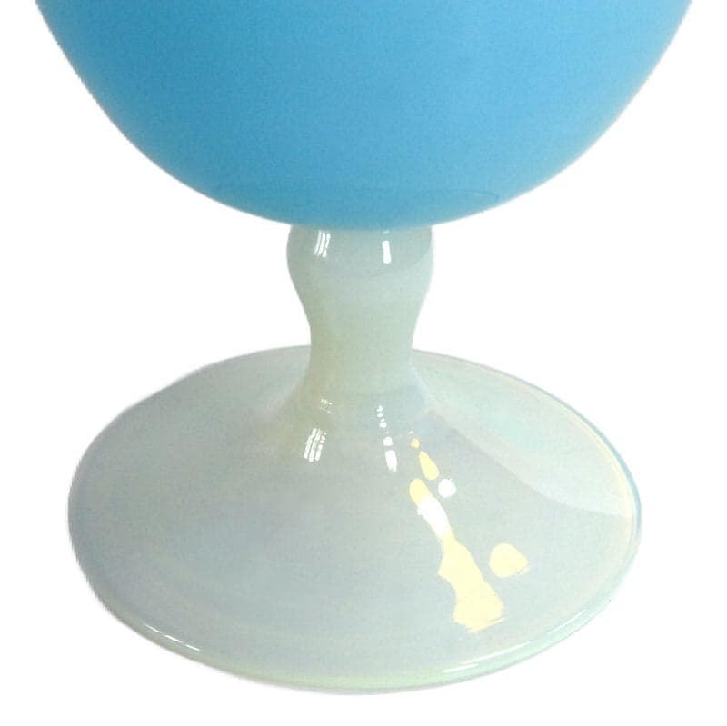 Jasnoniebieski wazon w kształcie pucharu, Empoli, Włochy, lata 60. - 4309