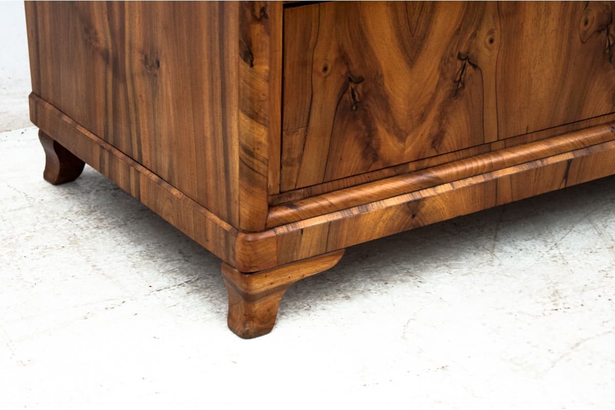 Komoda Biedermeier, orzech jasnobrązowy, Europa Północna, XIX w. - 77752